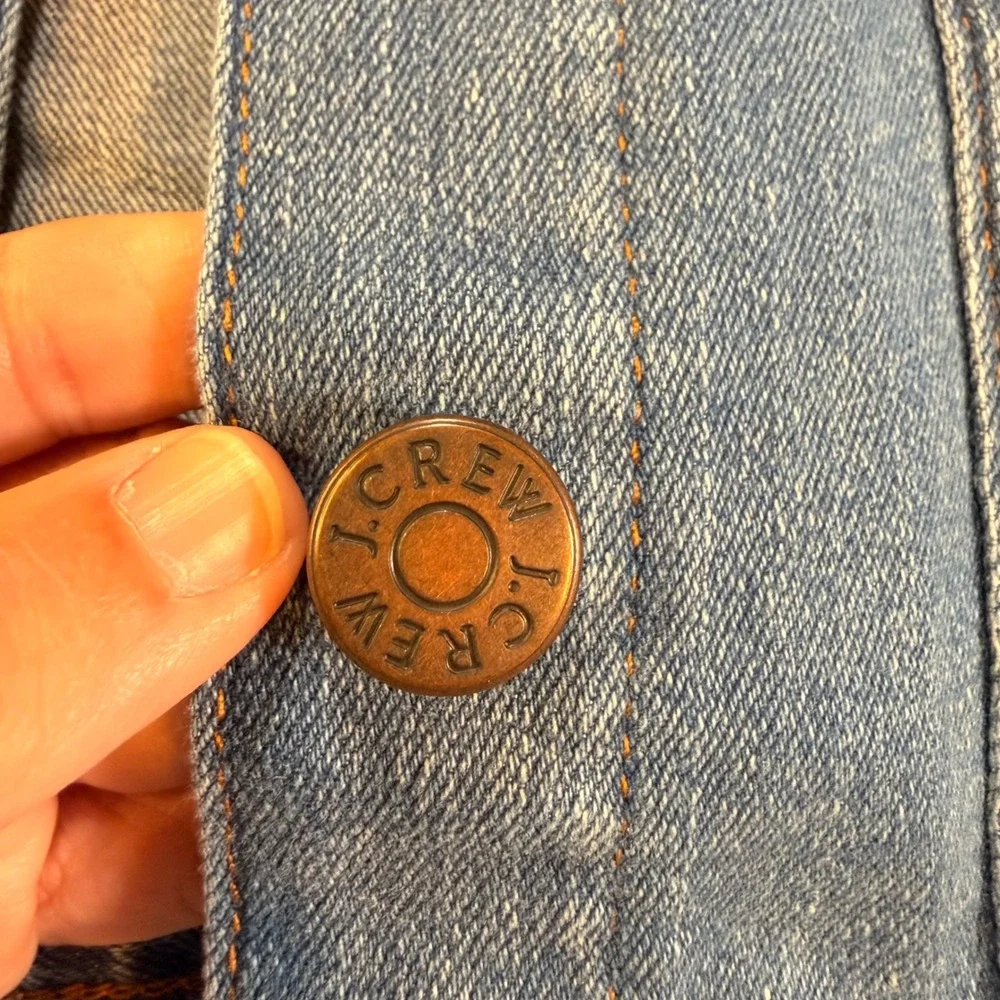 Crewcuts Denim Jacket Kids Size 10 Blue Re-Imagined Stretch Preppy Layering Fall
